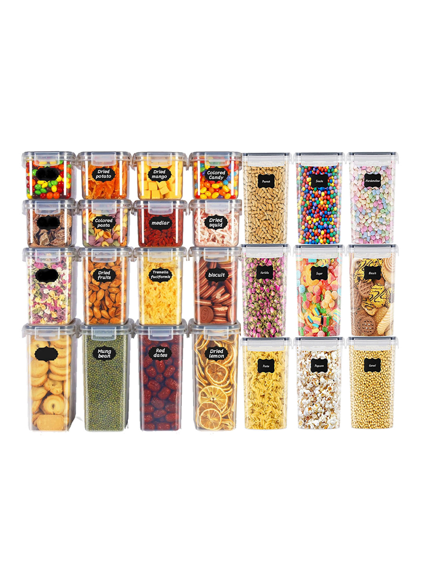 48 pièces, Contenants de stock - Kitchen Gadgets Organizer avis et prix